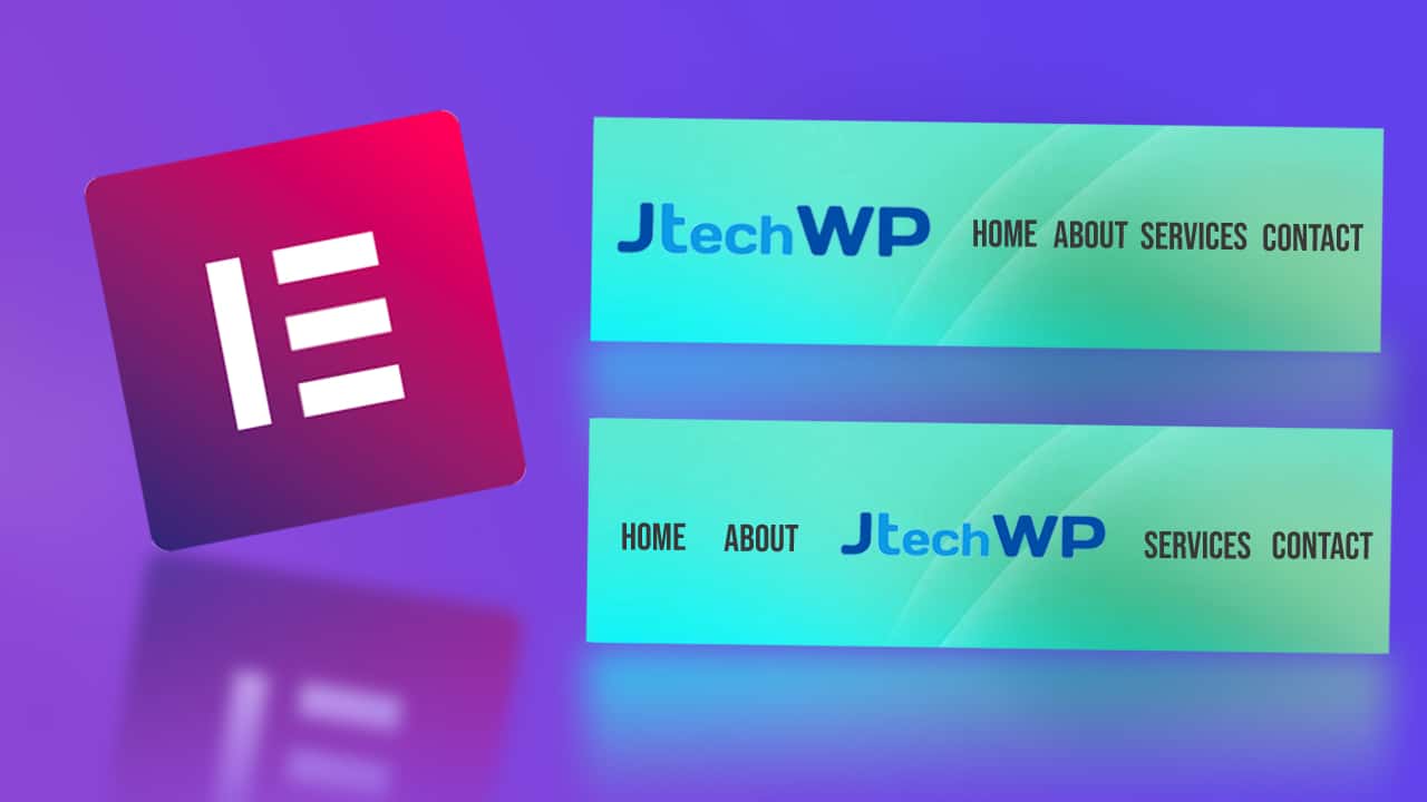 How to make Elementor Headers Sticky Logo in Centre with menus