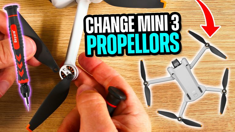 How to change propellors on Dji mini 3 Pro